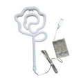 thumbnail image 6 of FITYLE Floral Neon Light Hanging Lamp Table LED Rose Neon Sign for Cafe Bar Bedroom Pink, 6 of 10