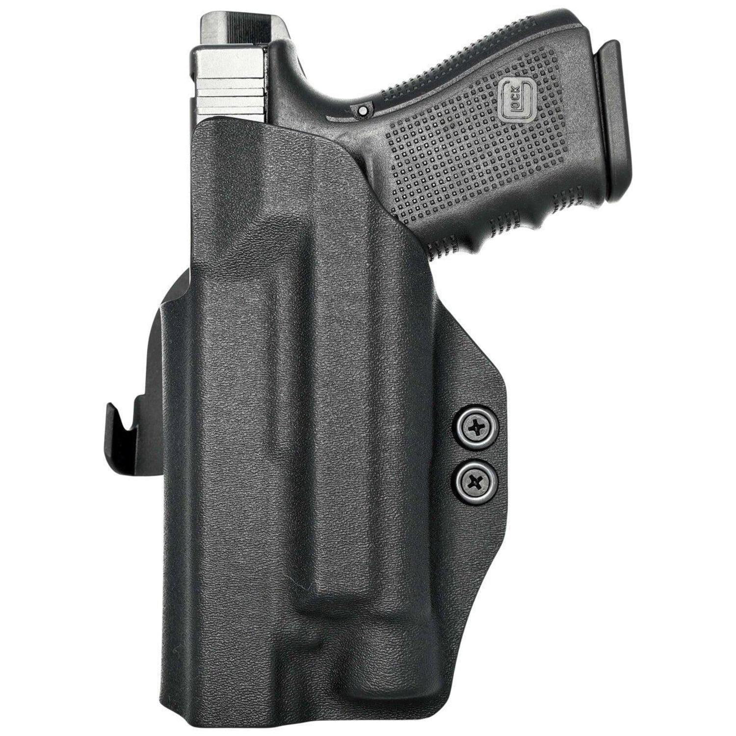 Rounded OWB KYDEX Paddle Holster, Glock 17 19 19X 22 23 31 32 34 35 45 Gen 1-5 w