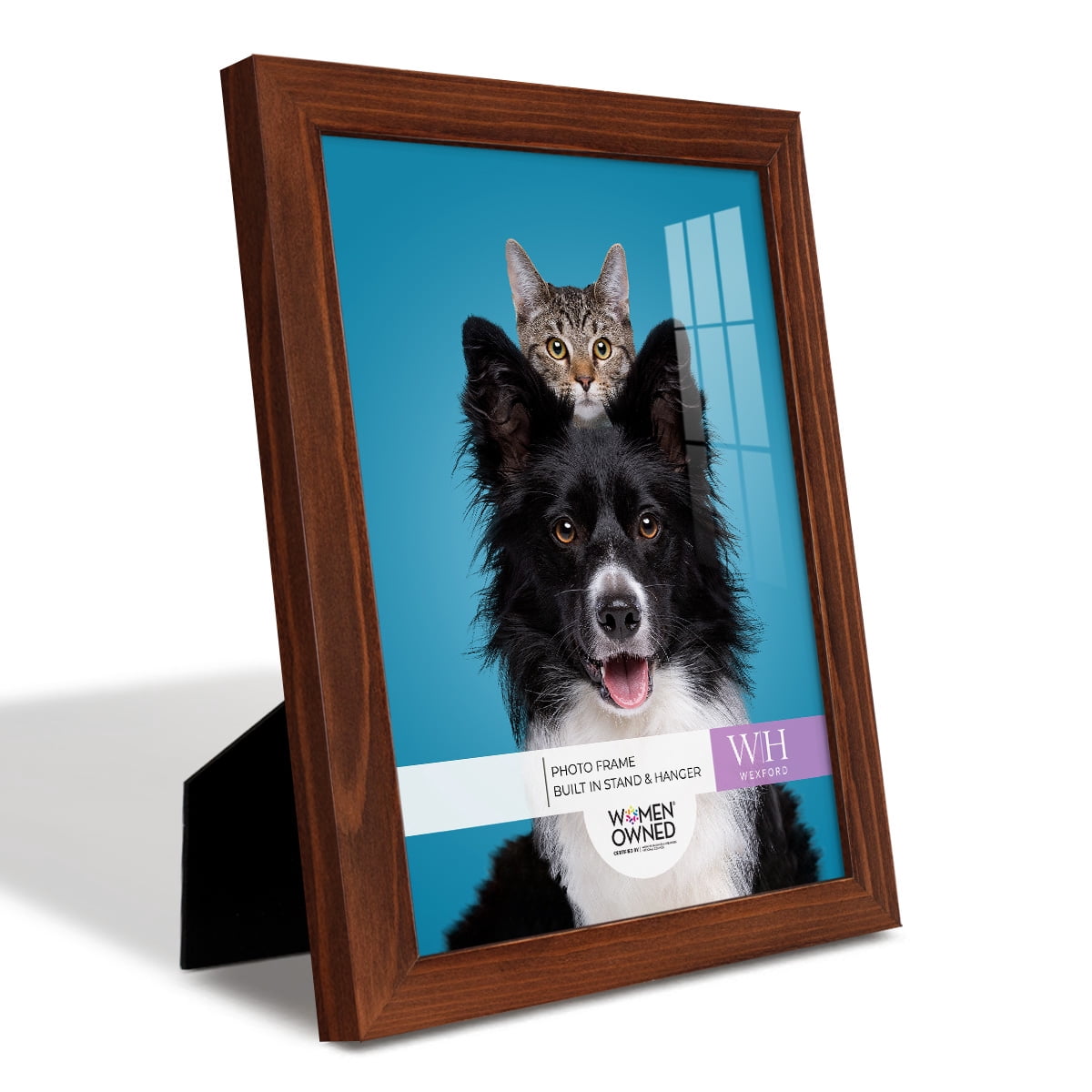 Woodgrain 8 in. x 10 in. Chestnut Picture Frame Set (Set of 4)