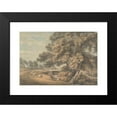 thumbnail image 2 of Thomas Hearne 14x11 Black Modern Framed Museum Art Print Titled - The Trees and River in the Park at Coleorton Hall, Leicestershire, 2 of 5