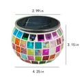 thumbnail image 3 of kttectoa Color Changing Solar Glass Garden LED Desk Lamp Multicolor IP44 3x3.1x4.25in Cracked Glass 6-12 Hour Auto On-Off for Indoor Outdoor Holiday Gift Christmas Gifts Home, 3 of 5