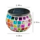 thumbnail image 3 of Lámpara solar de escritorio con luz LED nocturna para jardín, patio, exterior/interior, ideal como regalo (vidrio roto), con mosaicos., 3 of 5