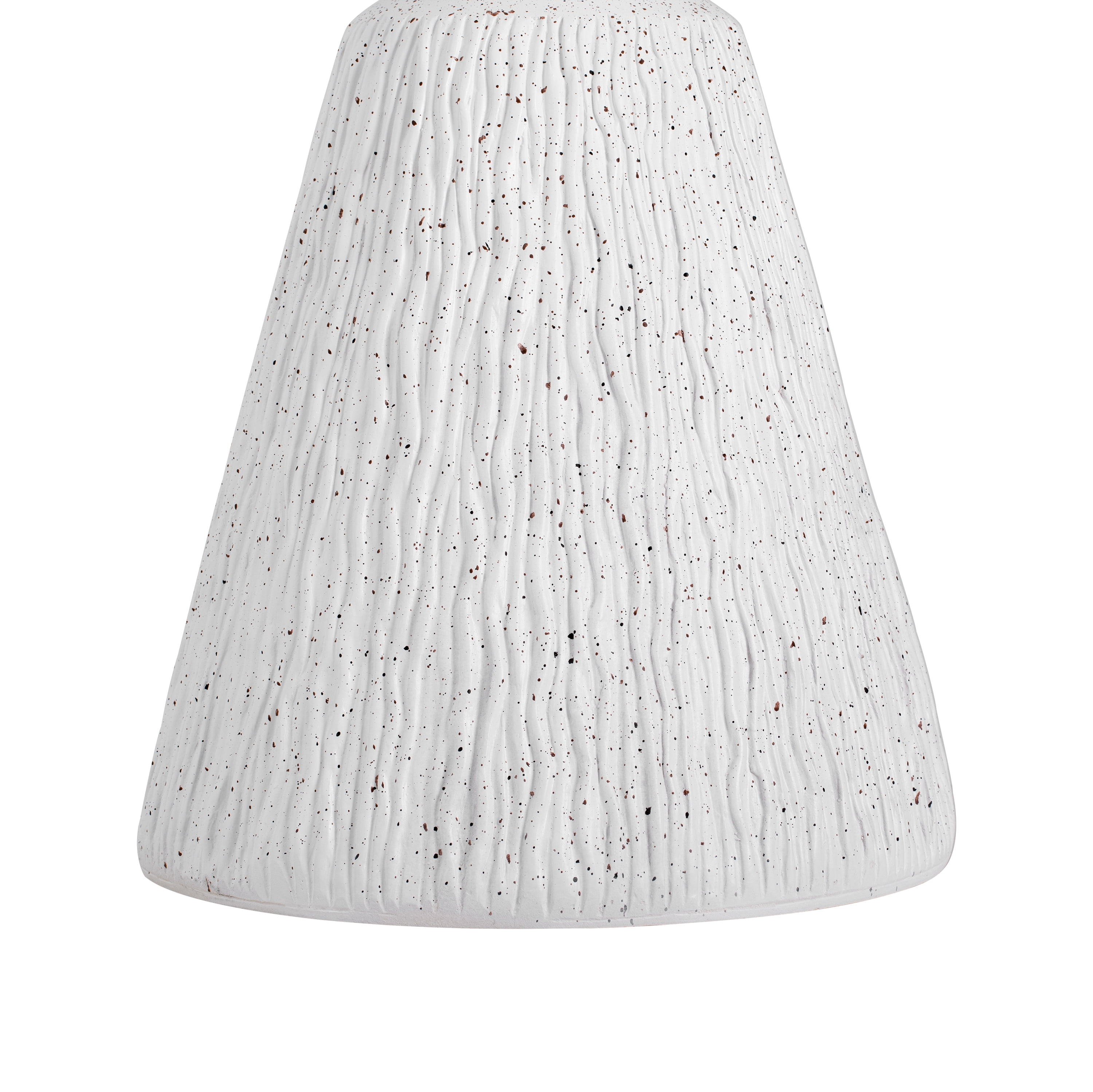 GARITIN Outdoor Side Table 15.5 Inch, Retro Speckled Textured MGO Accent Table for Patio Living Room Balcony, White Marble