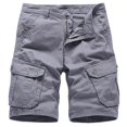 thumbnail image 1 of Mens Cargo Shorts Buttons Summer Outdoor Hiking Multi-pocket Work Utility Pants, 1 of 2