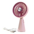 thumbnail image 3 of Ventilador de mano Ventilador de escritorio USB recargable ajustable Mini ventilador portátil personal Rosa, 3 of 8