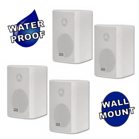 Acoustic Audio AA351W Indoor Outdoor 2 Way Speakers 1000 Watt White 2 Pair Pack AA351W-2Pr price history on PriceWatchPro
