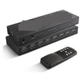 thumbnail image 1 of 7 Port Switch 2.0 4K@60Hz 7x1 2.0 Switcher With IR Remote Aud Video Converter 7 In 1 Out Support HDR & HDCP 2.2 DC5V ,Easy to Use, 1 of 6