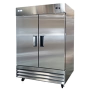 NSF 54'' Reach In Refrigerator 47Cu.ft. Commercial 2-Door Upright Refrigerator in Stainless Steel