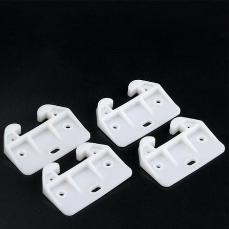 10 Pcs Drawer Guide Plastic Drawer Replacement Parts Bottom Mount White Dresser