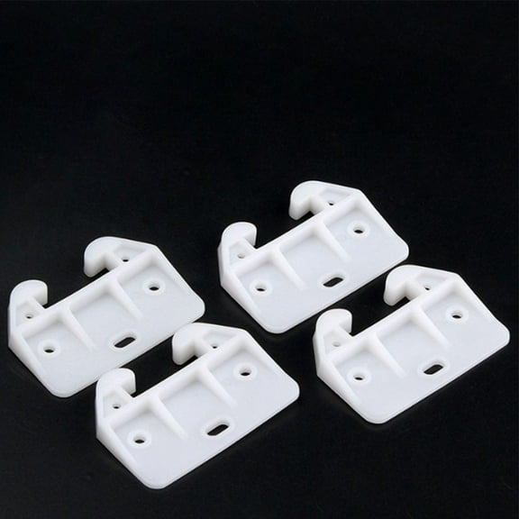 10 Pcs Drawer Guide Plastic Drawer Replacement Parts Bottom Mount White Dresser