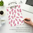 thumbnail image 3 of FORMRS Acrylic Clipboard with Low Profile Clip Standard A4 Letter Size, 12.5" x 9", Pink Popsicle Pattern, 3 of 8