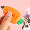 thumbnail image 5 of 2pcs Mini Portable Knivies, Cute Carrot Shaped Retractable Utility Knife Suitable for Envelope Slitter, Box Cutter,Paper Cutting DIY Crafts, 5 of 5