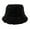 Black, variant on Cozy Teddy Bucket Hats for Men Women Winter Warm Outdoor Travel Festival Fisherman Hat, White