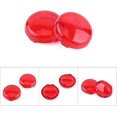 thumbnail image 2 of 4 lentes de señal de giro para motocicleta (rojo, 2.0 in), kit de cubierta de lente de luz de señal de giro con botón, cubierta de luz para motocicleta, 2 of 5