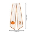 thumbnail image 3 of Fall Decor Fall Wreath Sash Pumpkin Decor Orange White Wreath Sash Front Door Fall Decorations for Home Thanksgiving Farmhouse Decor Rustic Autumn Ribbon Sash Outdoor Indoor Halloween Harvest Gift, 3 of 6
