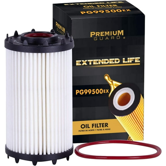 Premium Guard Extended Life Oil Filter up to 10k Miles PG99500EX | Fits 2019-2025 Porsche Cayenne, 2020-2025 Audi Q7, 2019-2025 Q8, 2018-2025 SQ5, 2018-2024 S5, 2020-2025 Porsche Macan