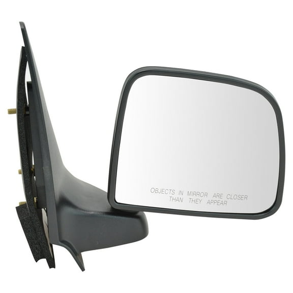 TRQ Manual Black Door Mirror RH Right Passenger Side for Ranger Pickup Truck MRA05134 Fits select: 1993-2005 FORD RANGER, 1998 MAZDA B2500