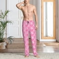thumbnail image 2 of Logiee Breast Cancer Awareness (3) Print Pajama Pants for Men,Men’s Pajama Bottoms,Mens PJ Pants with Pockets & Button Fly-Small, 2 of 6