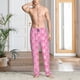 thumbnail image 2 of Fotbe Breast Cancer Awareness (3) Pantalones de Pijama para Hombre, Pantalones de Dormir, Pantalones de Casa con Cintura Ajustable y Bolsillos-3X-Large, 2 of 6