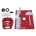 thumbnail image 4 of DYNWAVECA Router Table Insert Plate Woodworking Benches Router Trimmer Wood Milling Flip Board Carpentry Tool Sturdy Router Lift System Red, 4 of 10