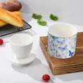 thumbnail image 2 of J.west Ceramic Butter Dish, Butterfly Farmhouse Butter Crock for Counter with Water Line, French Butter Keeper with Lid Bell Shaped, 2 of 4