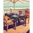 thumbnail image 2 of Outdoor Tablecloth Mexican Floral Rectangle Patio Tablecloths 60x120, Waterproof Table Cloths with Umbrella Hole and Zipper, Geometry Abstract Summer Table Cover for Outdoor Tables Garden, 2 of 5