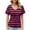 Multicolor, variant on Cavosen Women's Tops Short Sleeve Tops Summer Dolman Sleeve Ruched Dressy Blouse Pullover Tunic V Neck Casual Loose Tees Striped Fashion T Shirts Resort Going out Shirts S