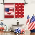 thumbnail image 2 of Stripe America Flag Stars Patriotic 4th of July Kitchen Towels Dish Towels, 18x26 Inch Seasonal Summer Decoration Hand Towels Set of 2, 2 of 6