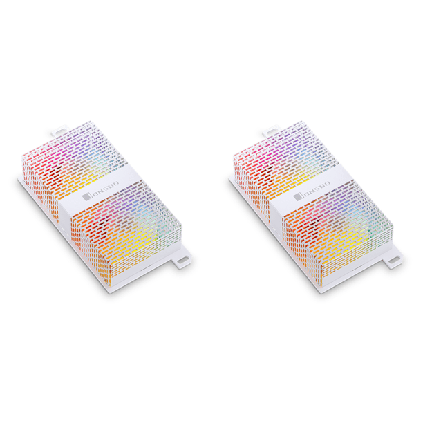 DQrwqpou Enfriador RAM Con Ventilador Dual 50 Mm para Refrigeración DDR4 DDR5 (blanco Con ARGB)