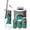 Color 1, variant on Bathroom Accessory Set 6 Piece Intricate Moroccan Doorway Arches Tiles Trash can, Toothbrush Holder, Toothbrush Cup, Soap Dispenser, Soap Dish, Toilet Brush Holder