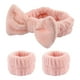 thumbnail image 3 of Diadema de SPA, muñequera absorbente, banda elástica para la cabeza, elegante diadema para maquillaje Facial, mujeres y niñas para deportes, cuidado Rosa, 3 of 8