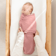 thumbnail image 5 of Comfy Cubs Baby Swaddles, Easy Adjustable 3 Pack for Boys and Girls (Small 0-3 Months, Blush, Mauve, Mulberry), 5 of 7