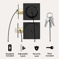 thumbnail image 2 of Mega Handles Suana Door Knob and Single-Cylinder Deadbolt Combo | Heavy Duty Locking Set for Front or Back Doors | Matte Black, 2 of 4