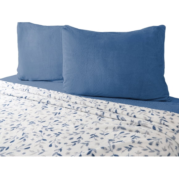 Juego de Sábana Flannel  Toronto Azul King Size