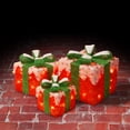 thumbnail image 3 of National Tree Company Pre-Lit Red and White Gift Boxes, Set of Three, White Lights, Christmas Collection, 3 of 5