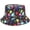 1, variant on CoCopeaunts Women Bucket Hats Double-Side Fishing Cap Sunscreen Spring Summer Colorful Graffiti Collapsible Fisherman Hat for Men