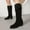 #228-Black, variant on Wowcloth Winter Faux Suede Knee-High Boots for Women – Chic Pointed Toe Block Heel Mid-Calf Slip-On Casual Versatile Trendy Booties for Cold Weather