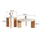 thumbnail image 1 of Mesas de centro simples nórdicas, mesita para café de sala de estar nórdica de lujo, mesa única minimalista, sofá ergonómico, muebles de Patio Tisch, 1 of 4
