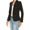 thumbnail image 3 of Women's Casual Office Work Long Sleeve Fitted Open Front Blazer Pack of 2, 3 of 6