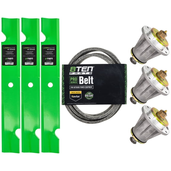 8TEN Blade Spindle Belt Kit for Husqvarna WHF5219 WH5219EFQ 966956101 52-inch MK1010078