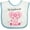 White and Blue, variant on Inktastic Aditi My Gigi Loves Me Pink Elephant Beautiful Girls Baby Bib