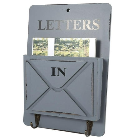 Garosa Wood Mail Box Letter Rack Key Holder Wall Storage Creative Home Decoration With Hook Hanger Holders Canada - Mail Holder For Wall Garosa Wood Mail Box Letter Rack Key Holder Wall Storage Creative Home Decoration With Hook Hanger Holders Canada - Mail Holder For Wall