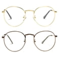 thumbnail image 1 of Gafas Pro Acme Classic con montura redonda de metal dorado y bronce, 1 of 9