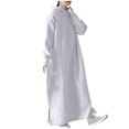 thumbnail image 7 of cfhntfmh Plus Size Dresses for Women Long Sleeve Soft Hoodies Sweatshirt Dress Warm Fleece Flowy Long Maxi Dress, 7 of 7