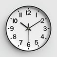 thumbnail image 4 of Silent Modern Clock for Wall, 3D Numbers Wall Clock for Kitchen Bedroom Living Room Office Classroom Decor Colour 5, 4 of 8