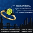 thumbnail image 2 of Gem Stone King 1.54 Ct Oval Yellow Lemon Quartz Black Onyx 18K Yellow Gold Plated Silver Ring, 2 of 6