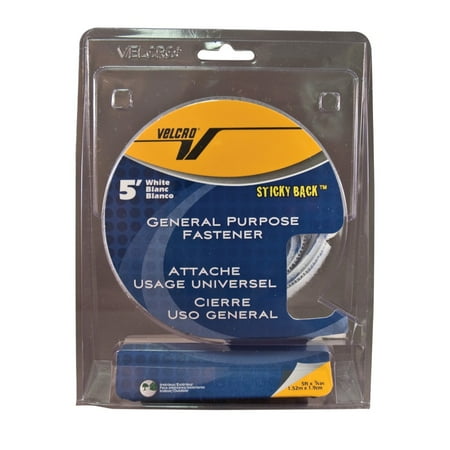 

Hook Eye Adhesive 069364 Sticky Back White Self-Adhesive Hook And Loop Fastener Tape With Dispenser White