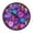 Flowers and Leaves, variant on Voice Activated Clock with Glow Light 12 Inch Large Silent Wall Clock Battery Operated for Home Decor Pine Cones and Mossy Ferns