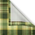 thumbnail image 3 of Ambesonne Olive Green Kitchen Curtains, Scottish Quilt, 55"x39", Dark Green Yellow Brown, 3 of 3