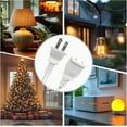 thumbnail image 6 of NeoMart-15FT Polarized White Extension Cords - 125V 10A Single Outlet Safety Power Cable, Indoor 2-Prong Cord for Halloween Decor, Holiday Lights, Security Cameras & Small Appliances (2 Pack), 6 of 12